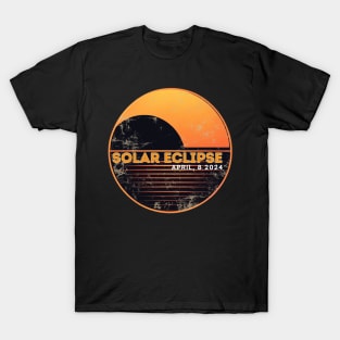 RETRO VINTAGE SOLAR ECLIPSE 2024 T-Shirt